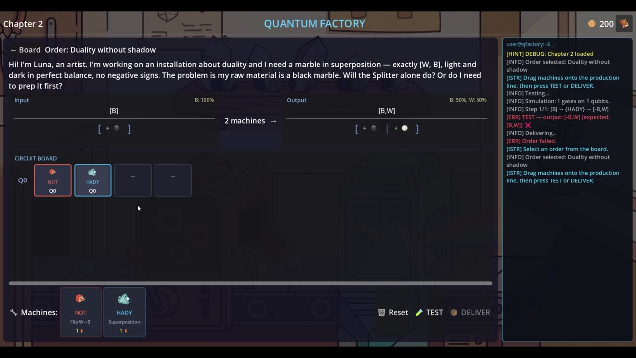 Building superposition with NOT and Hadamard